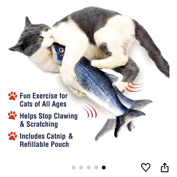 FLIPPITY FISH Interactive Cat Toy - Picture 2 of 7